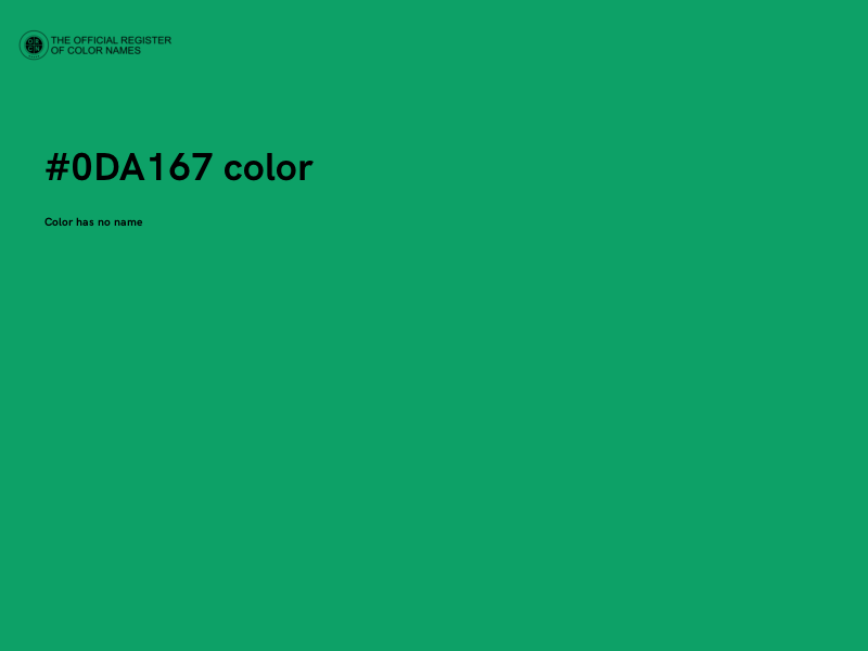 #0DA167 color image