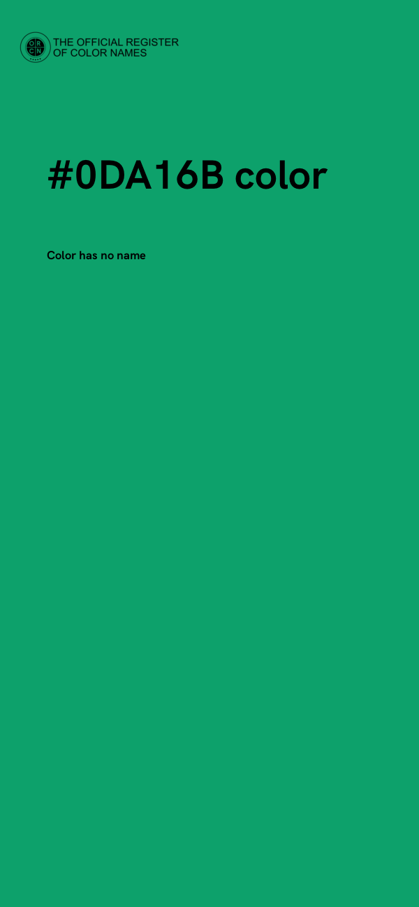 #0DA16B color image