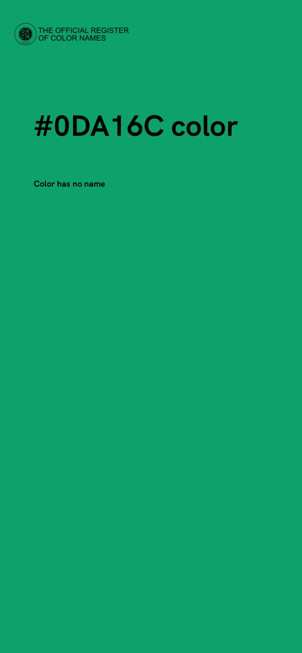 #0DA16C color image