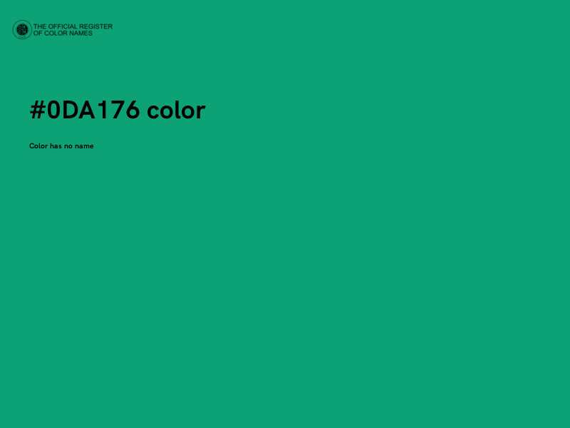 #0DA176 color image