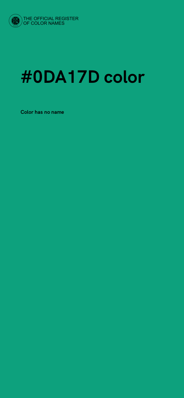 #0DA17D color image