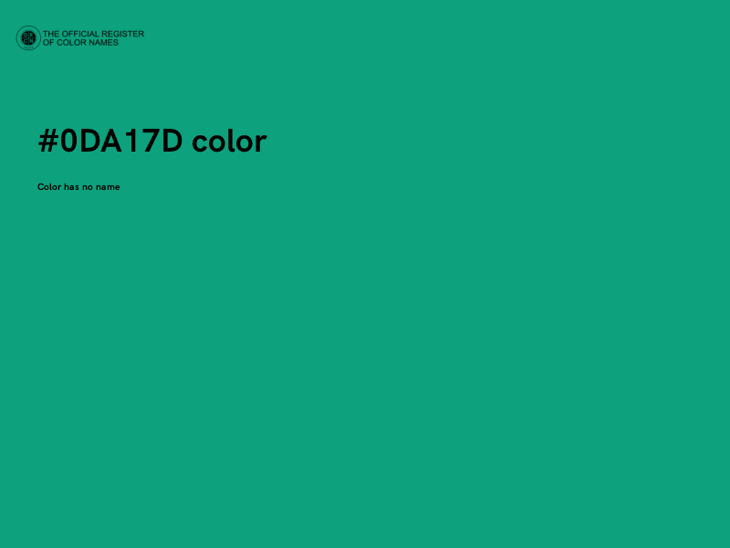 #0DA17D color image