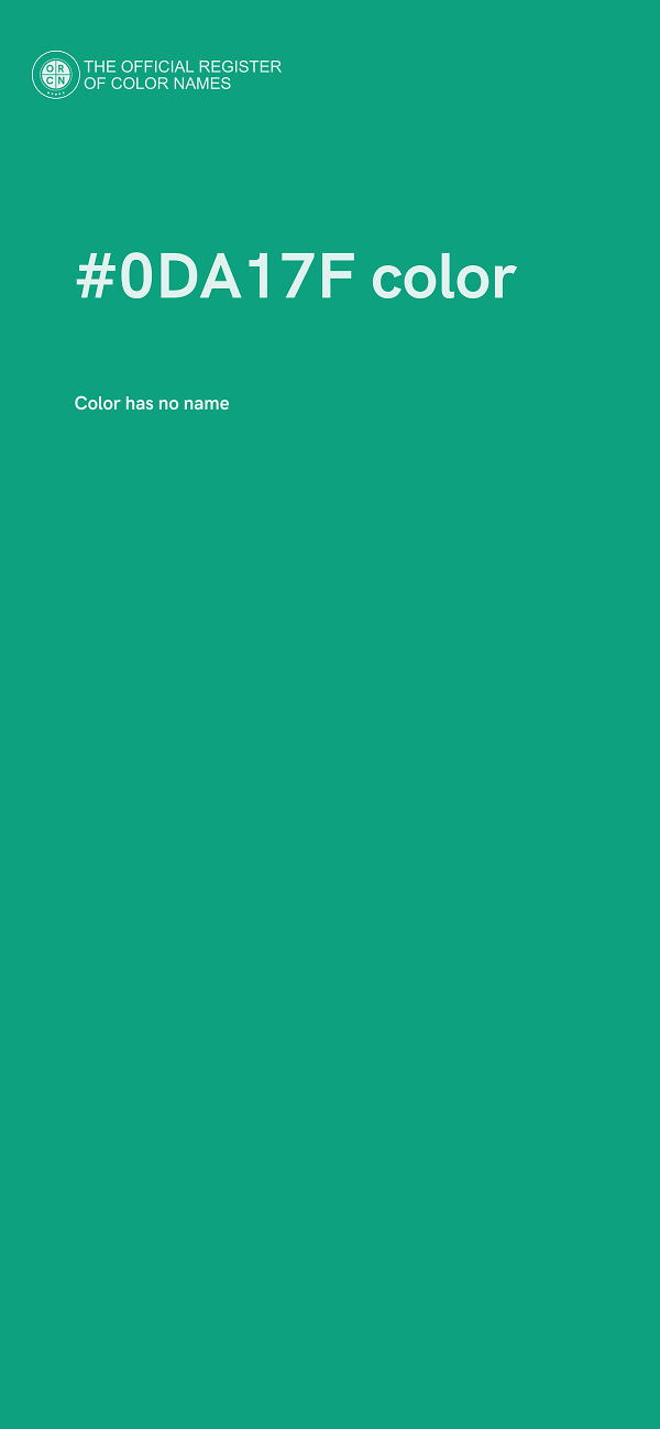 #0DA17F color image
