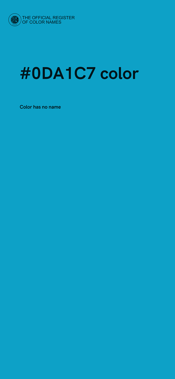 #0DA1C7 color image