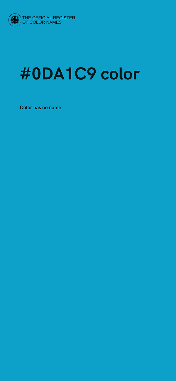 #0DA1C9 color image