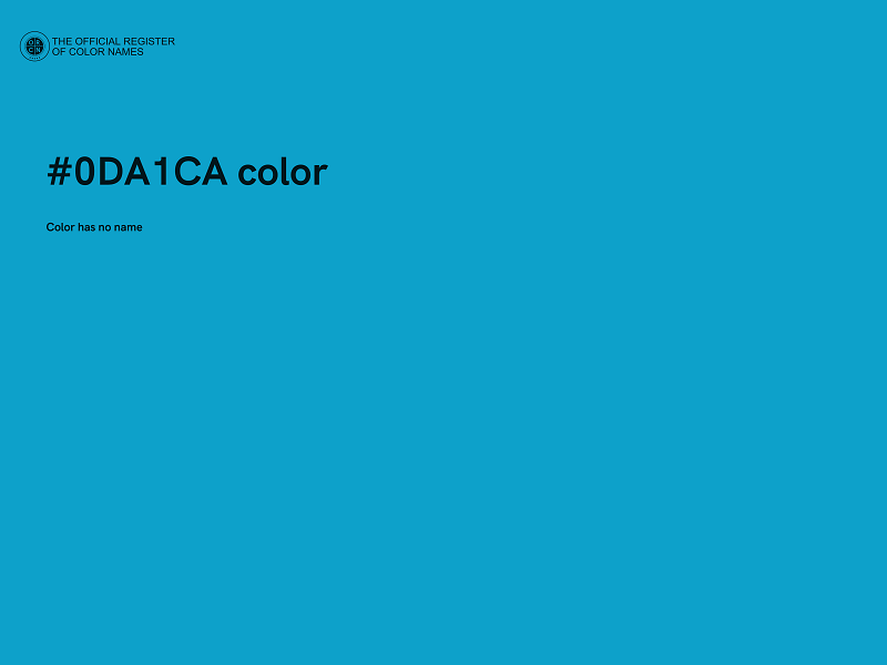 #0DA1CA color image