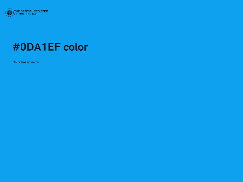 #0DA1EF color image