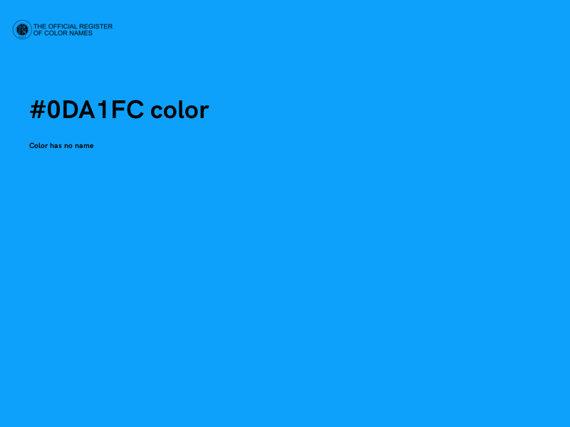 #0DA1FC color image