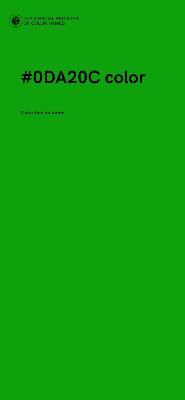 #0DA20C color image