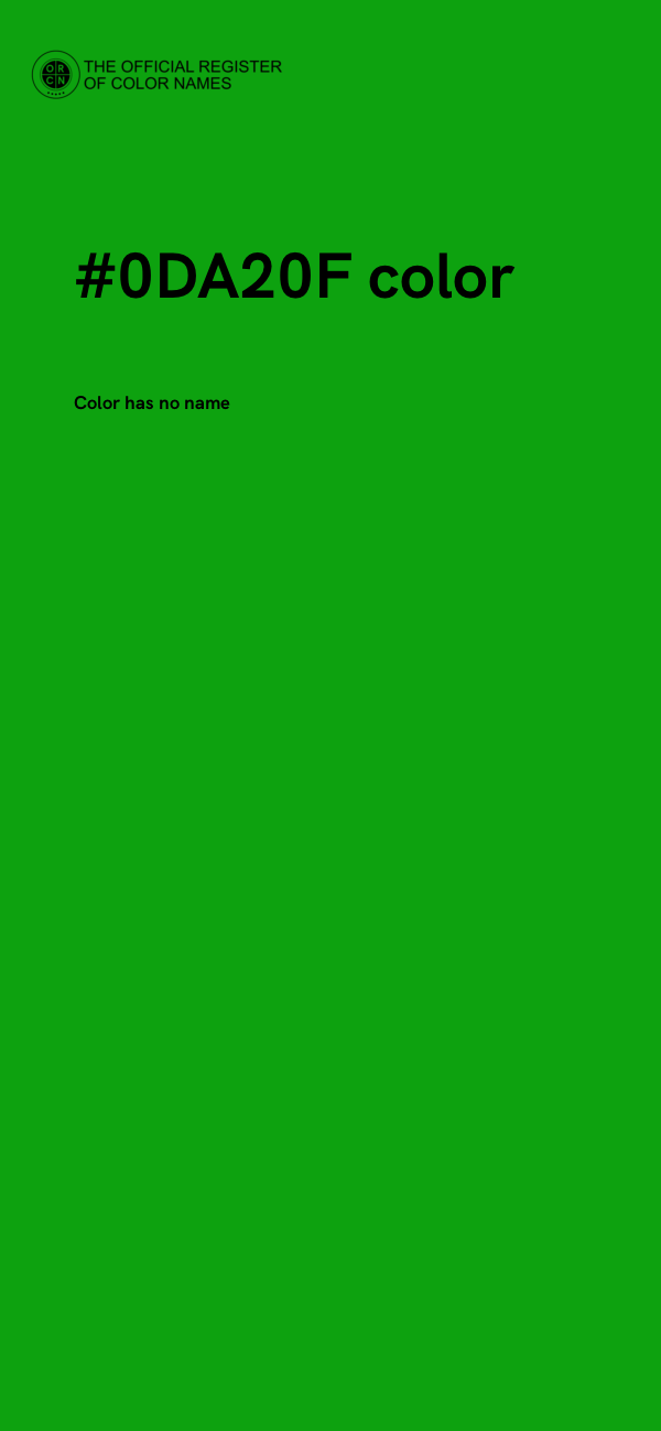 #0DA20F color image