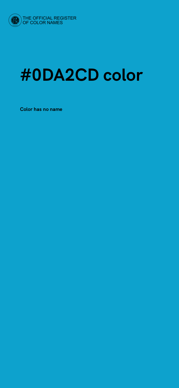 #0DA2CD color image