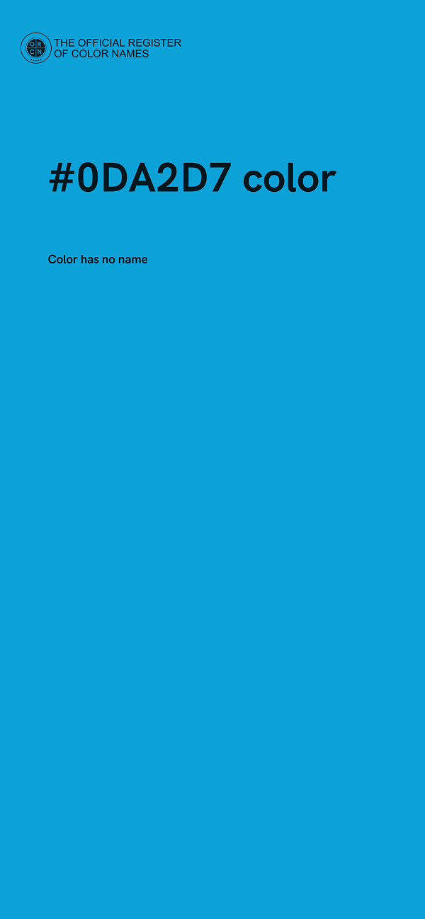 #0DA2D7 color image