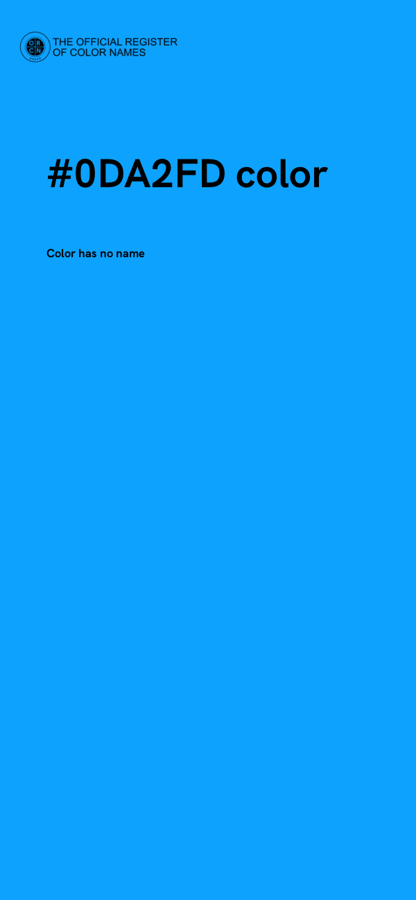 #0DA2FD color image