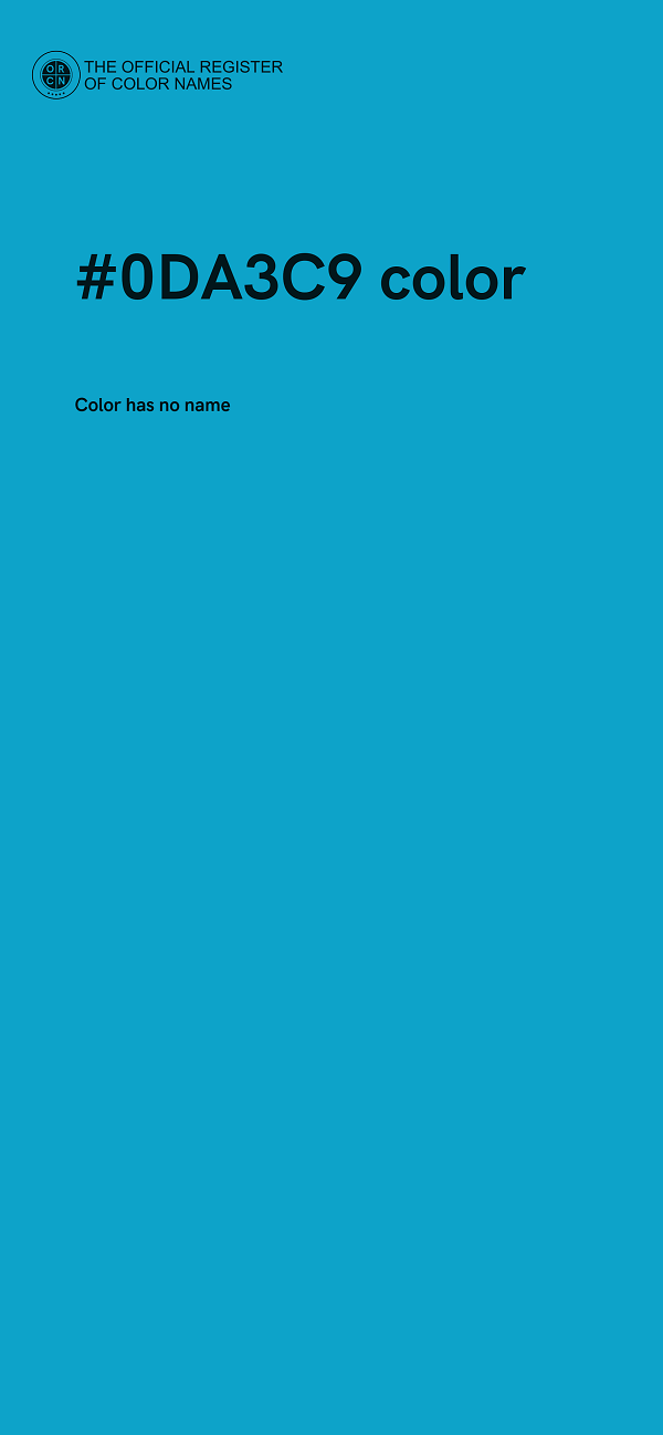 #0DA3C9 color image