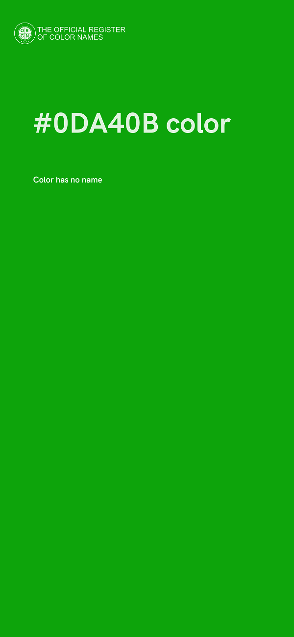 #0DA40B color image
