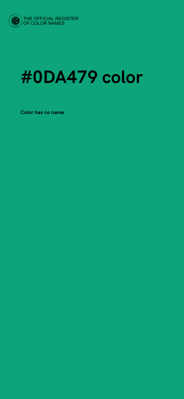 #0DA479 color image
