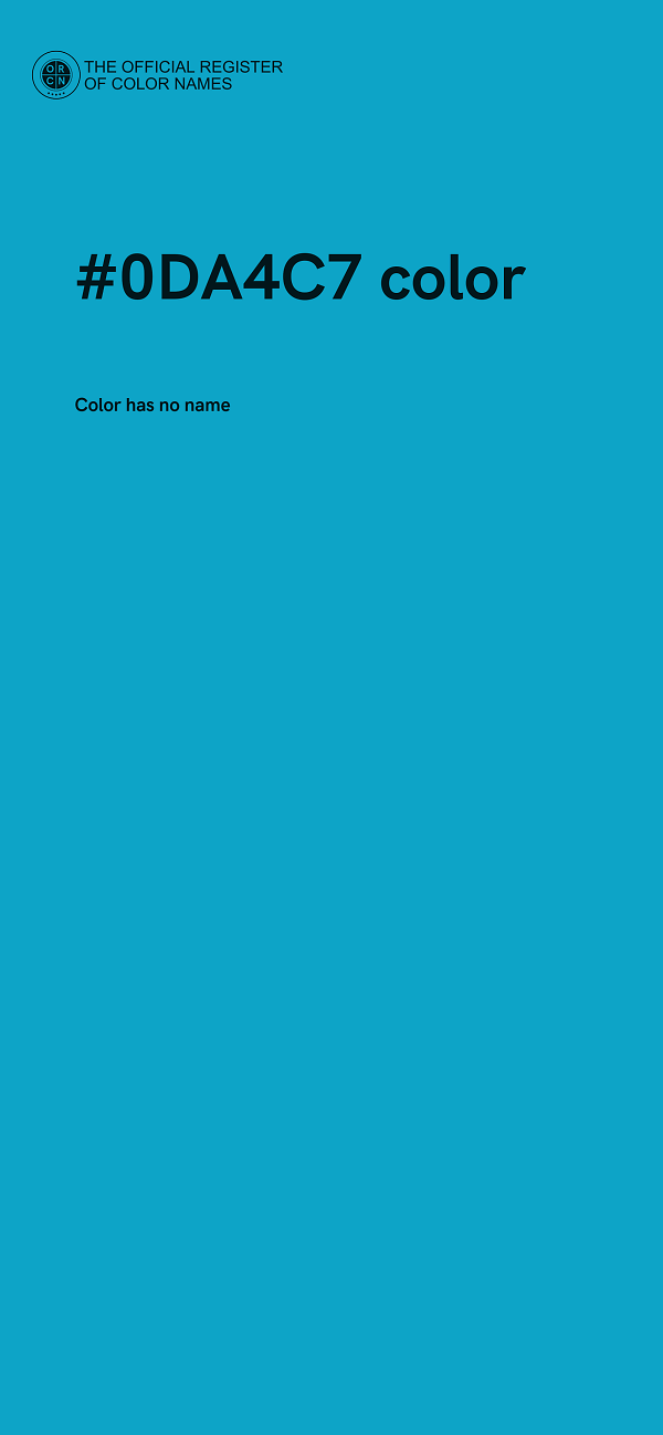 #0DA4C7 color image
