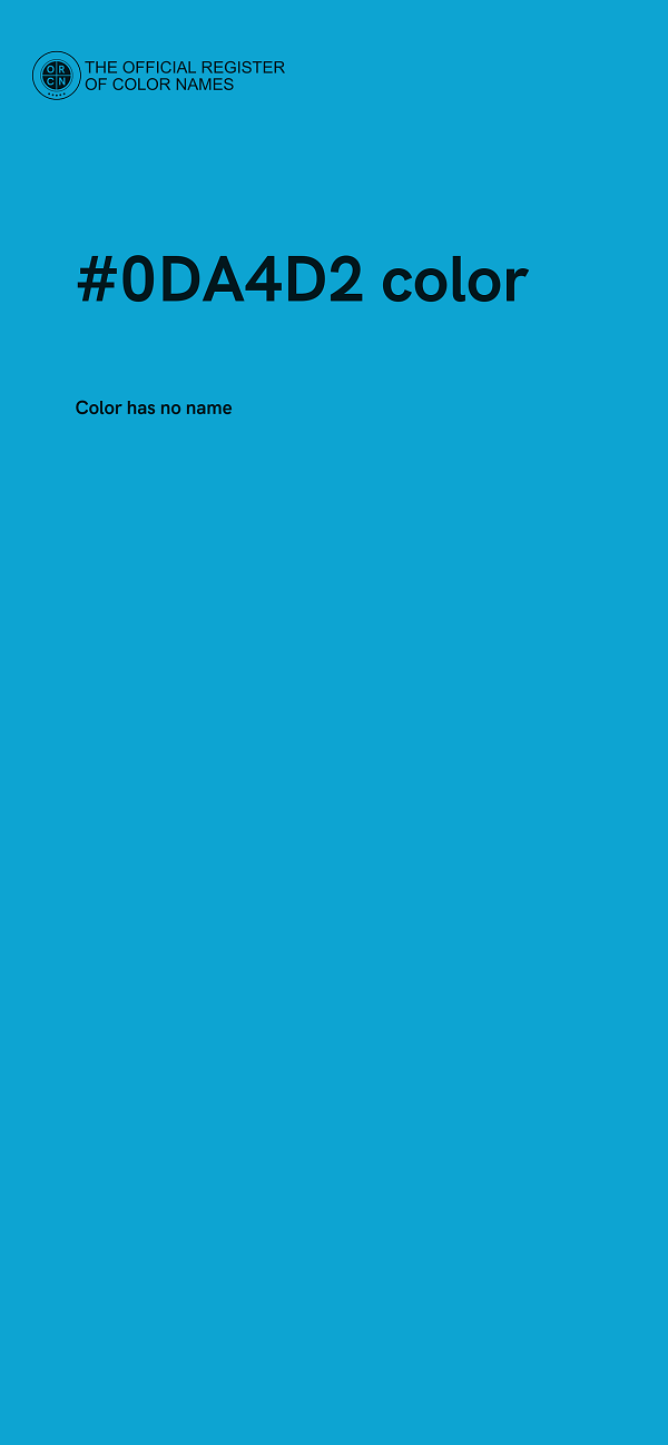 #0DA4D2 color image