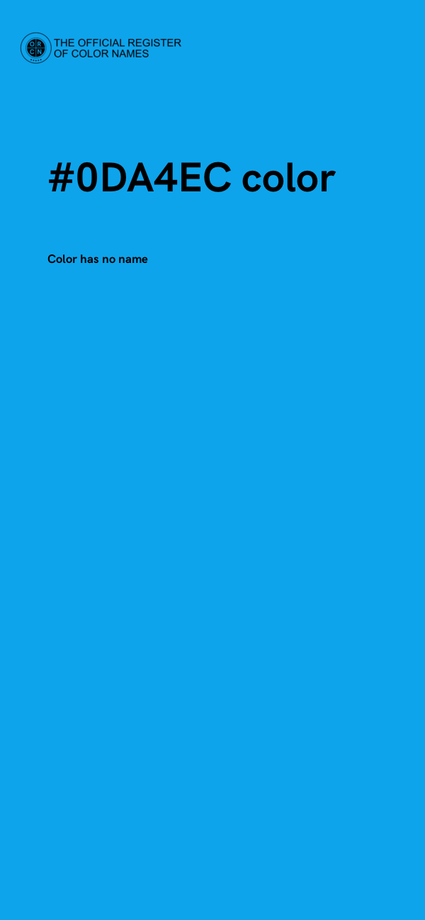 #0DA4EC color image