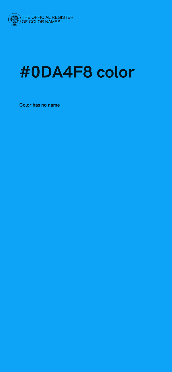 #0DA4F8 color image