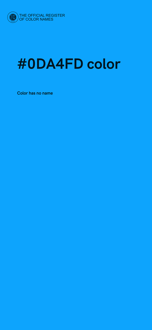 #0DA4FD color image