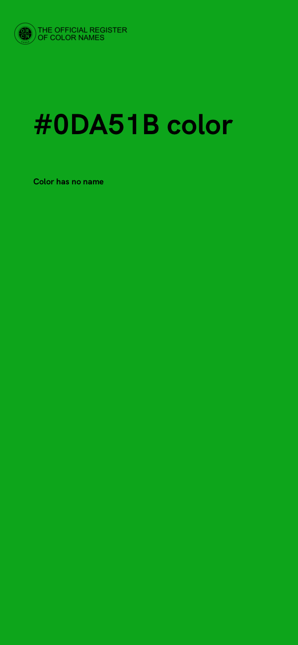 #0DA51B color image