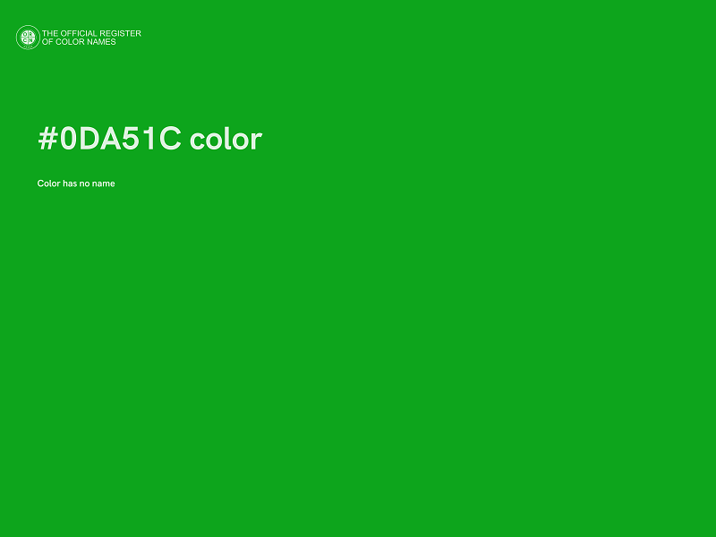 #0DA51C color image