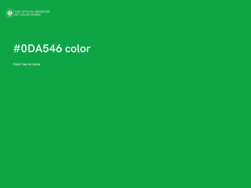 #0DA546 color image