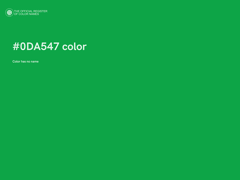 #0DA547 color image