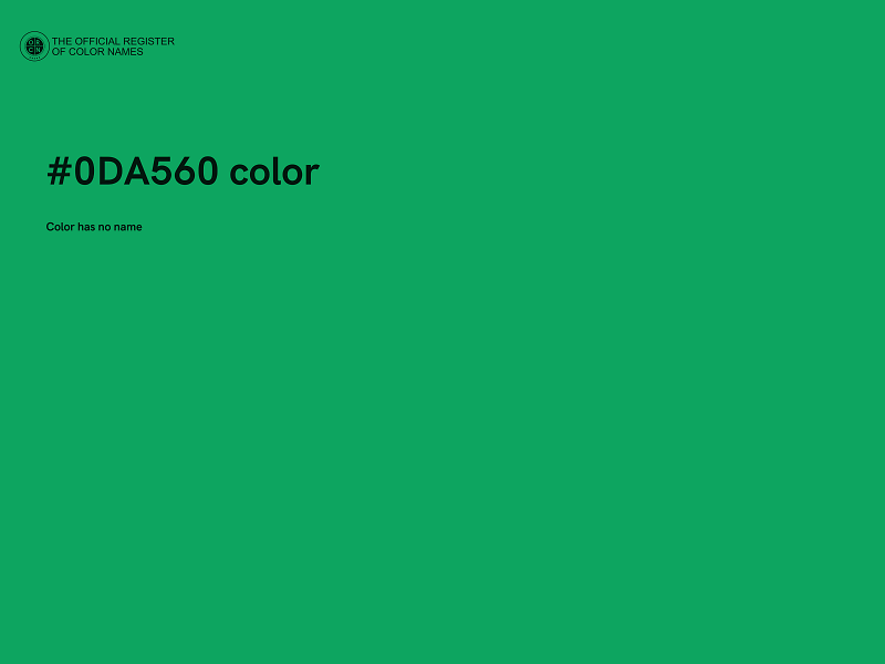#0DA560 color image