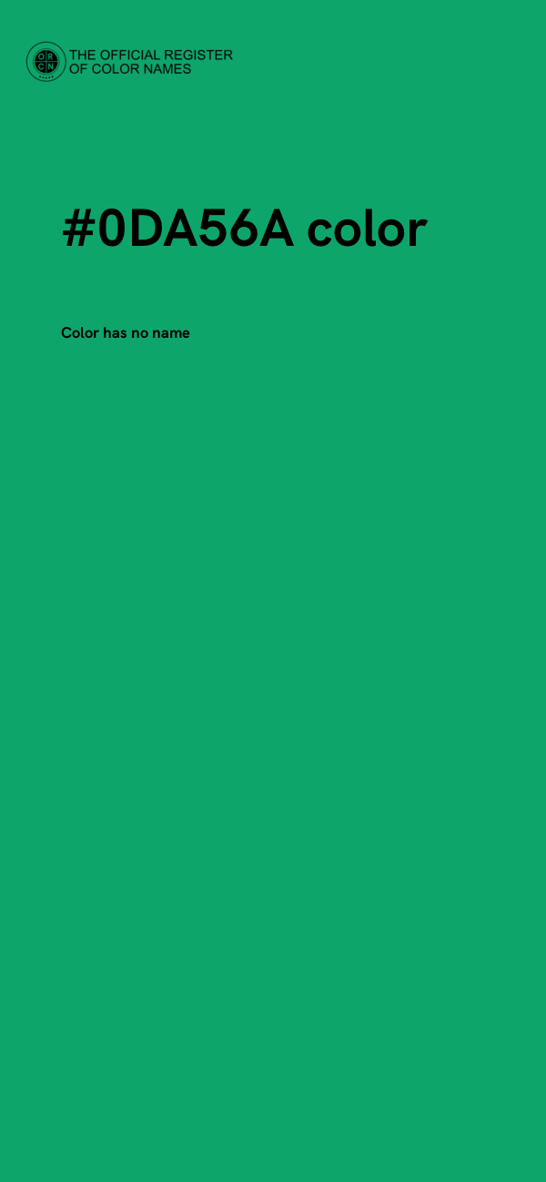 #0DA56A color image