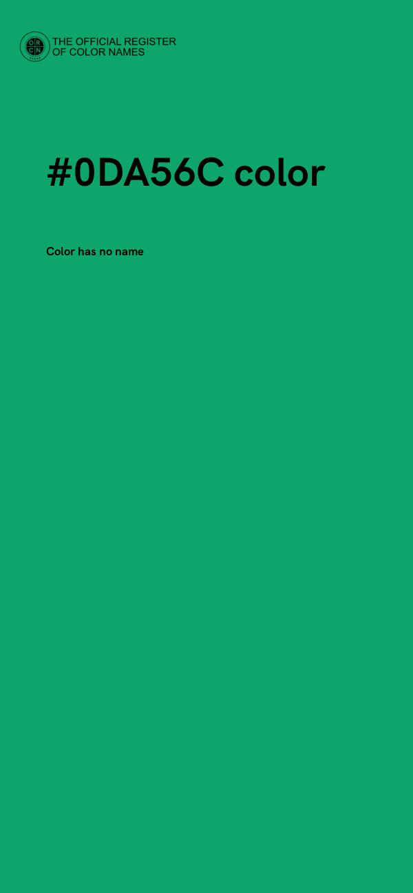 #0DA56C color image
