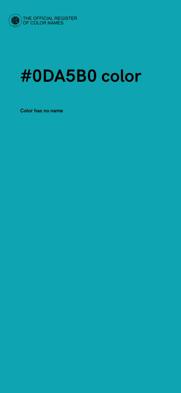 #0DA5B0 color image