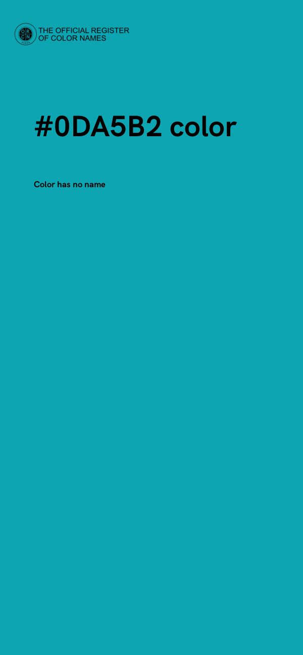 #0DA5B2 color image