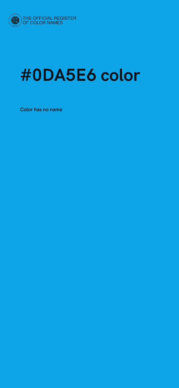 #0DA5E6 color image