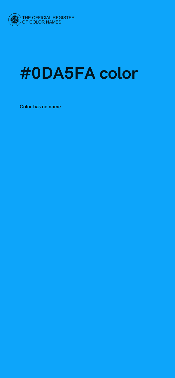 #0DA5FA color image
