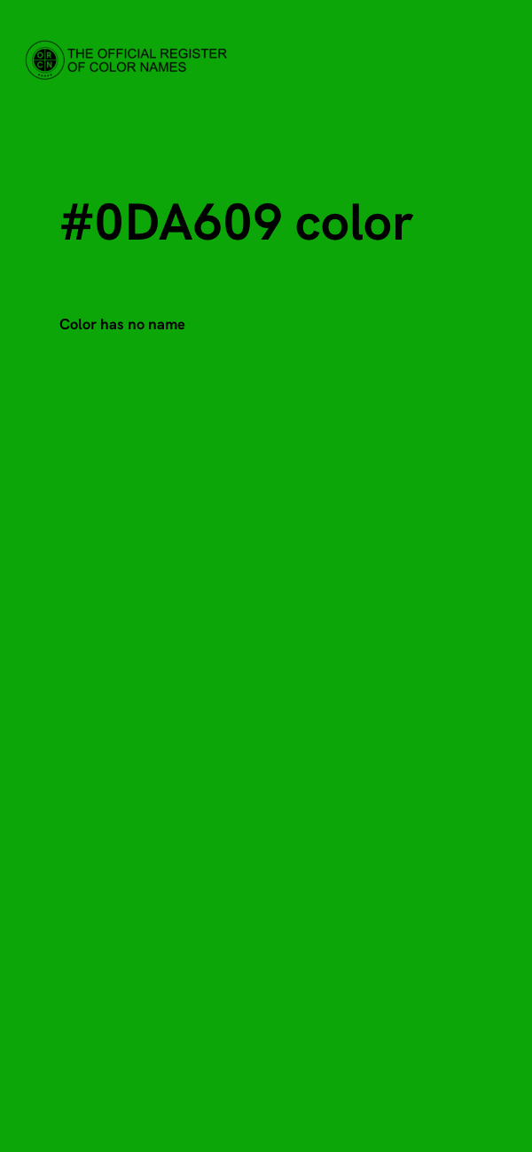 #0DA609 color image