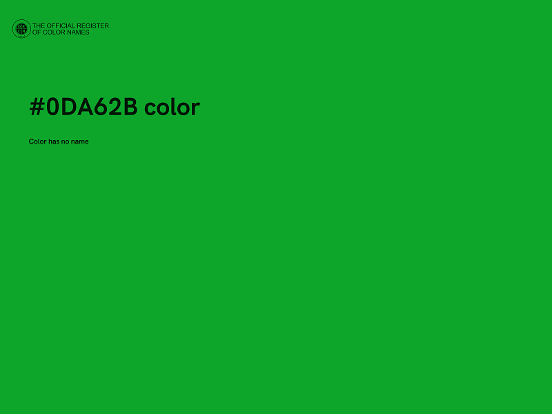 #0DA62B color image