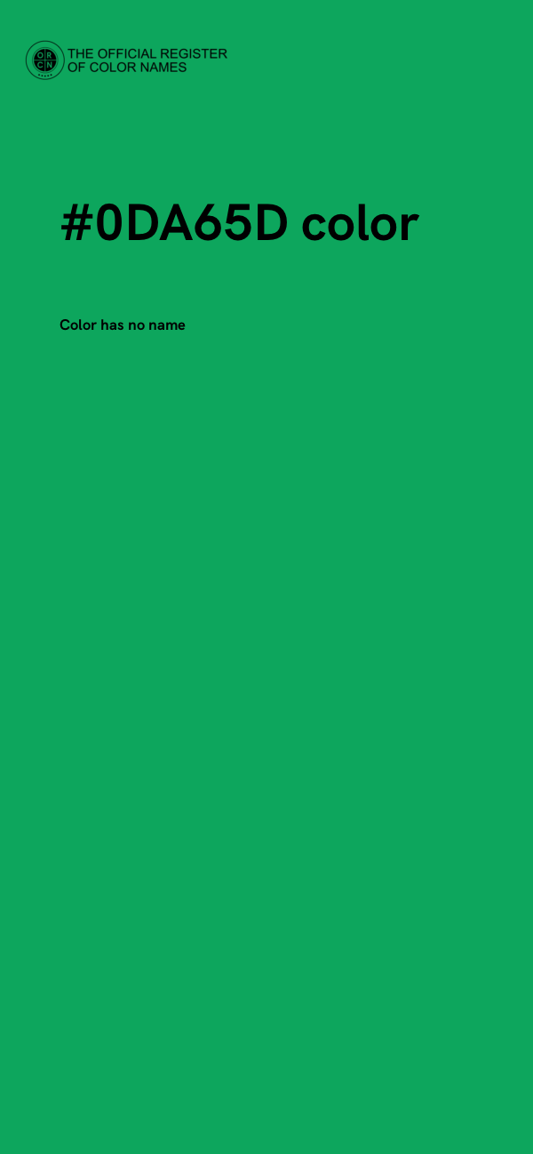 #0DA65D color image