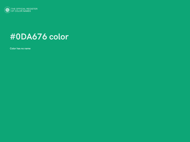 #0DA676 color image