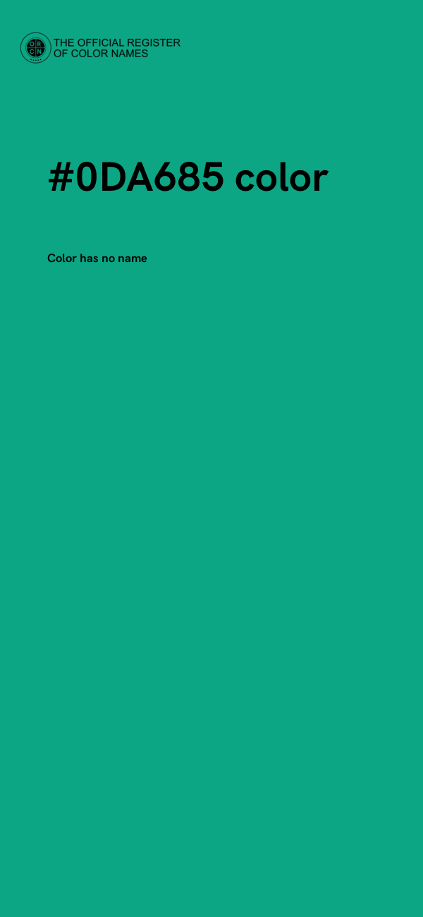 #0DA685 color image