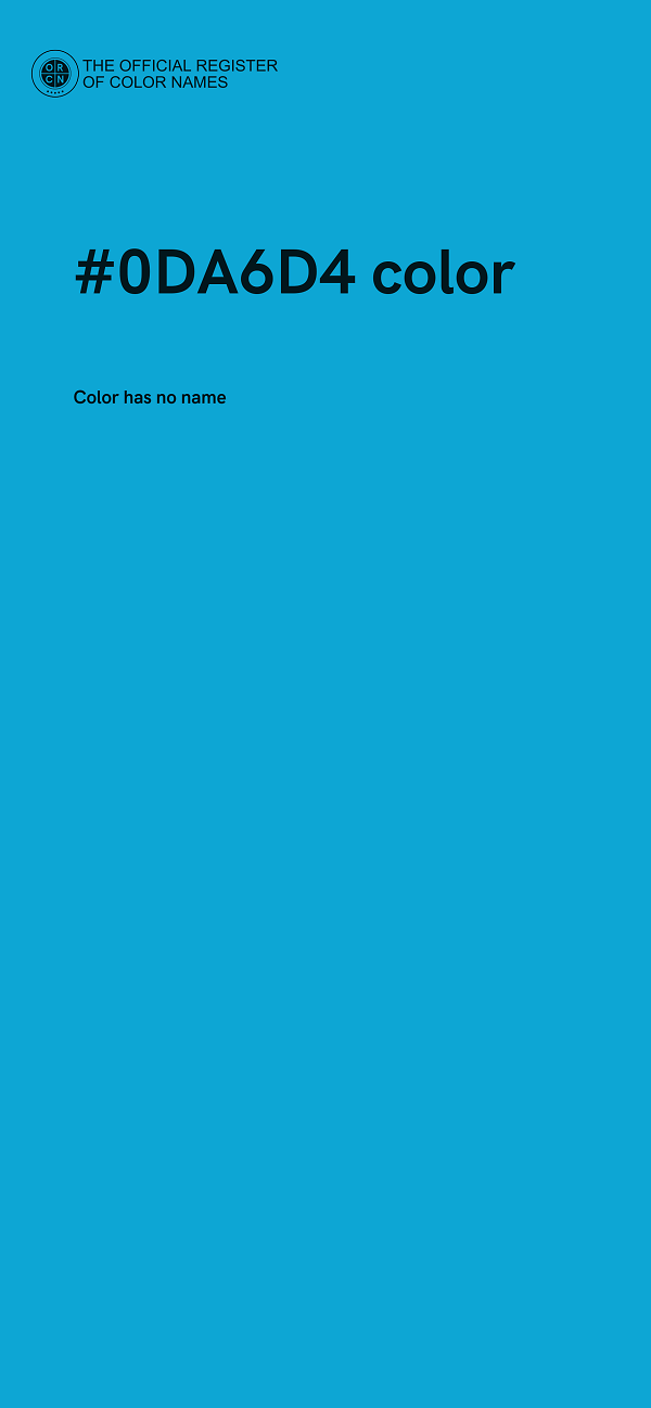 #0DA6D4 color image