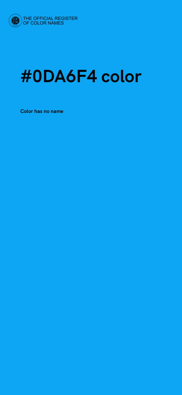 #0DA6F4 color image