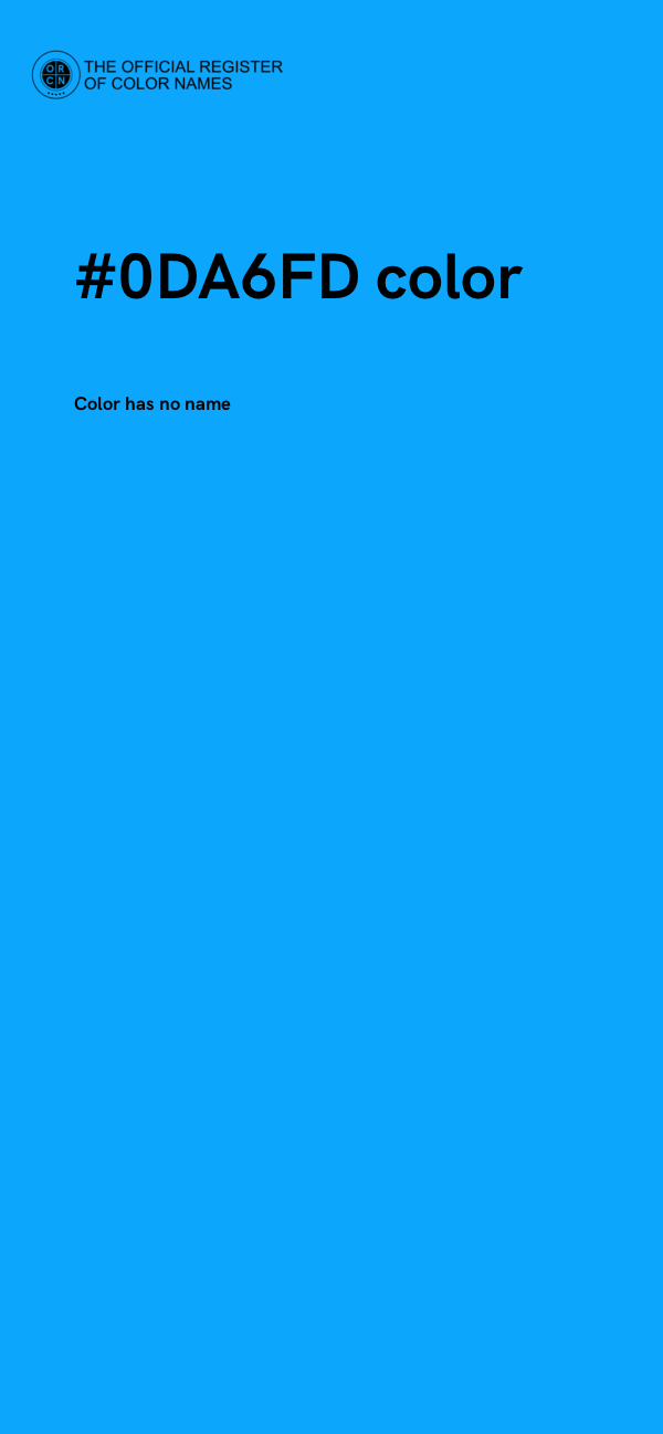 #0DA6FD color image