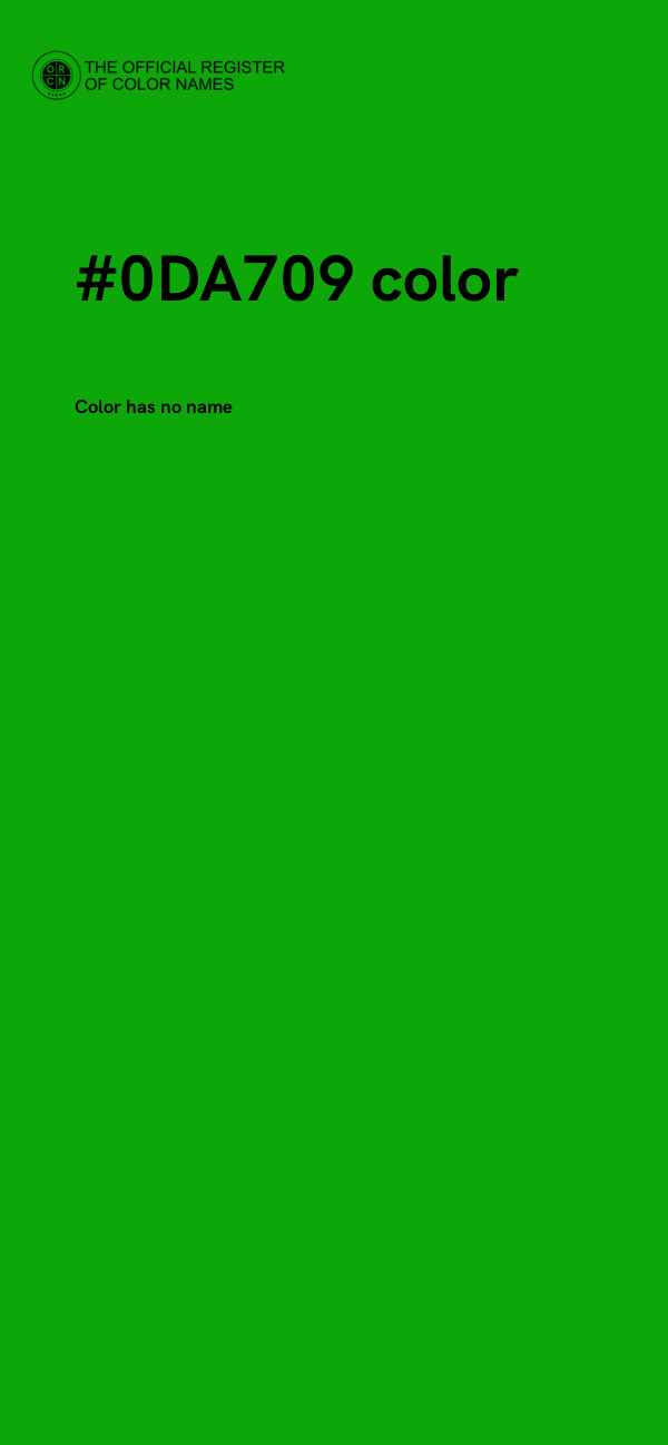 #0DA709 color image