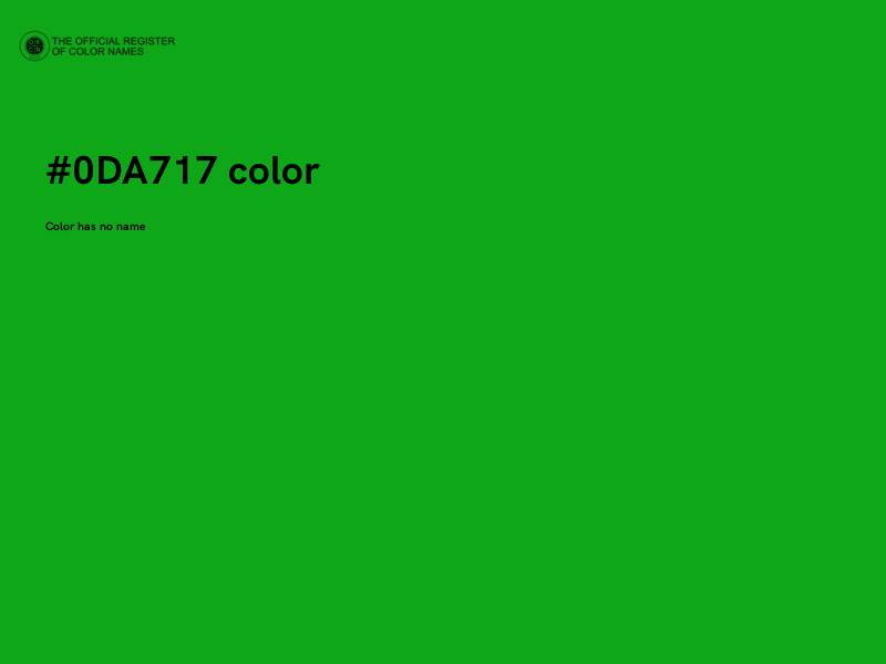 #0DA717 color image
