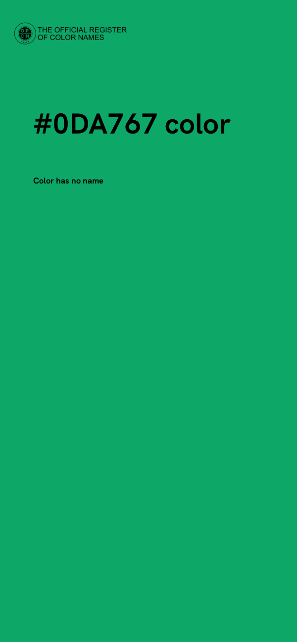 #0DA767 color image