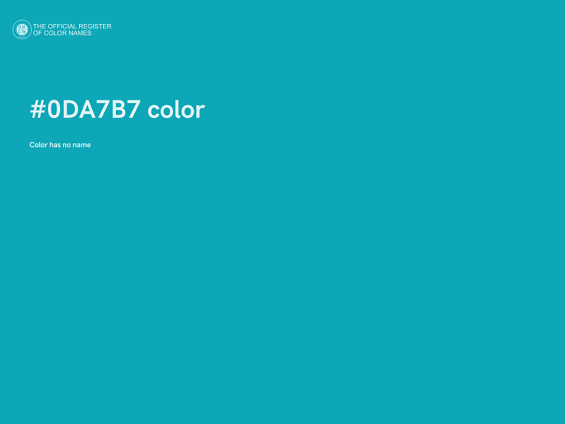 #0DA7B7 color image