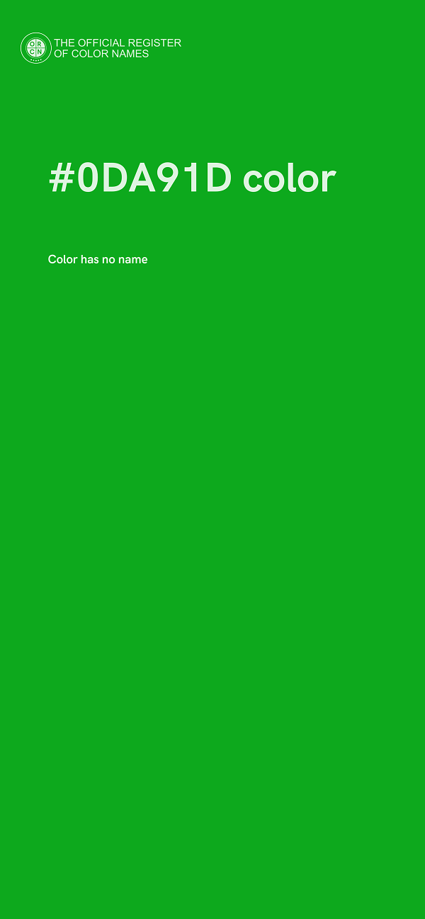 #0DA91D color image