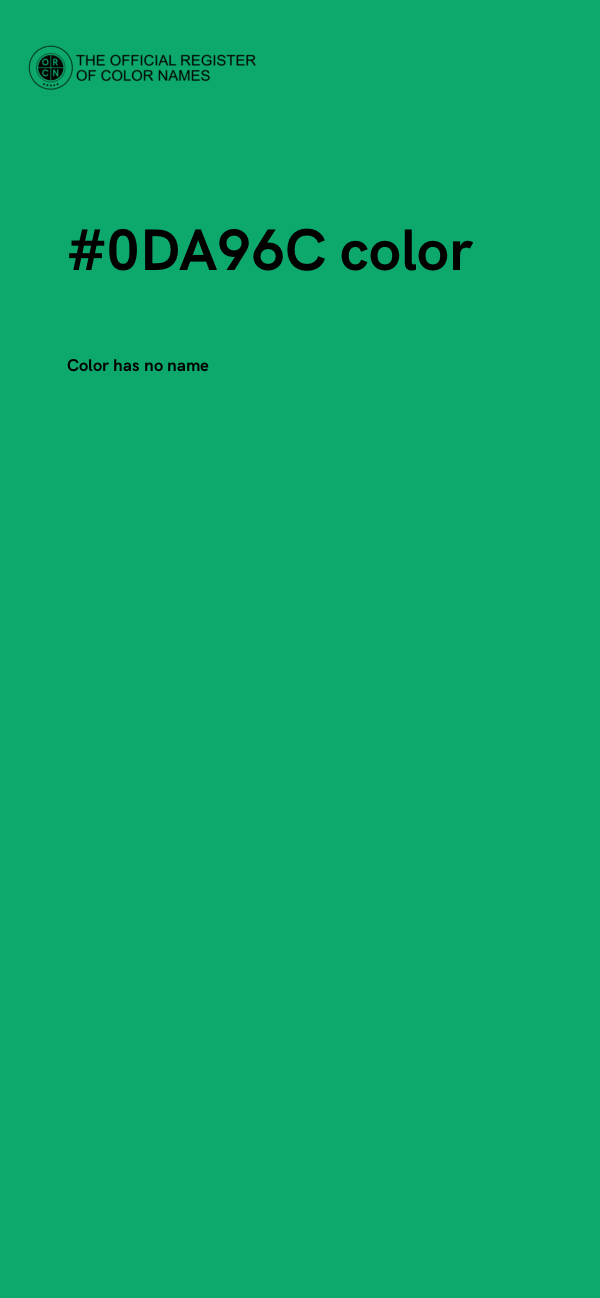 #0DA96C color image